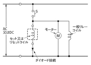 図4セットコイルまたはリセットコイルに誘導負荷が並列に入る回路