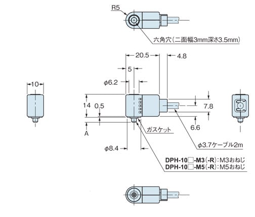 DPH-10□-M3(-R)　DPH-10□-M5(-R)