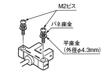 M2ビスで固定する場合