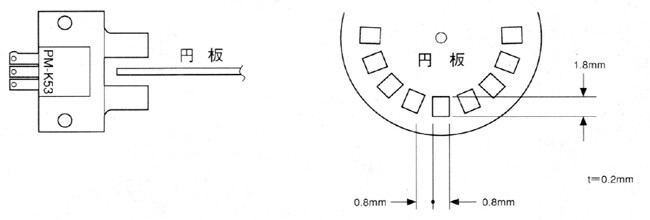 コの字型マイクロフォトセンサ PM-53