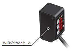 ボディを歪みや温度から守る アルミダイカストケースを採用