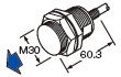 シリンダ型近接センサ[アンプ内蔵・直流3線式] GX-300