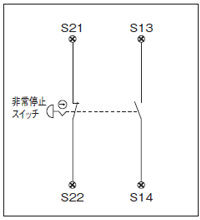 非常停止スイッチの接続例