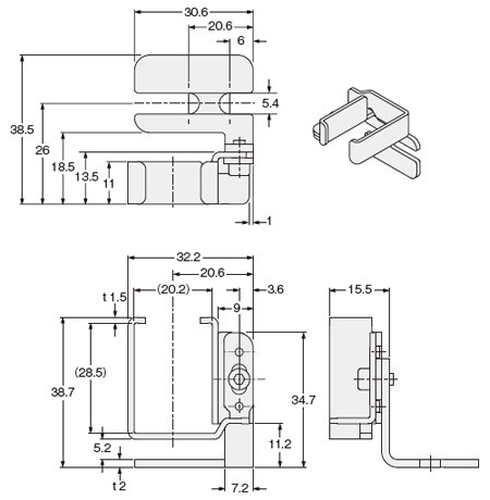 MS-SF4BC-4 背面取付用