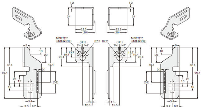 MS-SF4BC-6 側面取付用