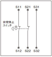 非常停止スイッチの配線例[3]