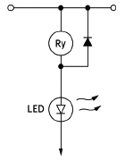 リレー(Ry)に直列