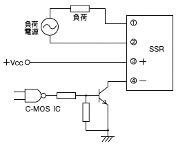 C－MOS、ICにて駆動