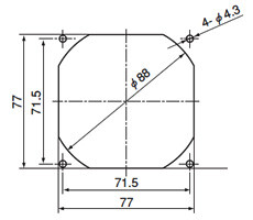 ACファンモータ □80×25t（ASEN8）