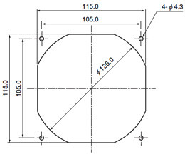 DCファンモータ □120×25t（ASFN1）