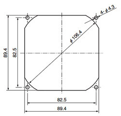 DCファンモータ □92×25t（ASFN9）(終了品)