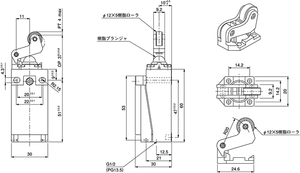 DLミニリミットスイッチ(AZD1)_(終了品)