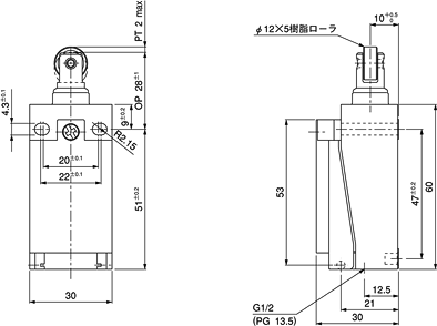 DLミニリミットスイッチ(AZD1)_(終了品)