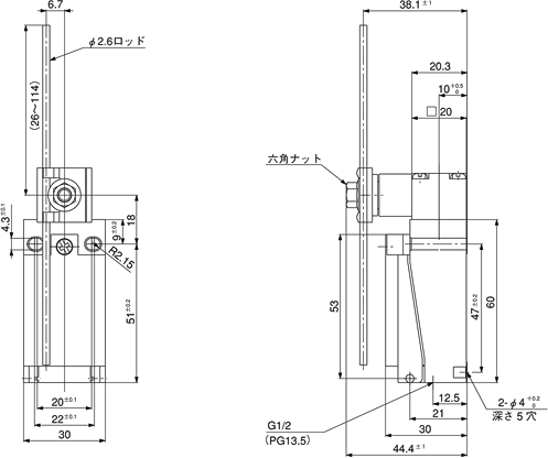 DLミニリミットスイッチ(AZD1)_(終了品)