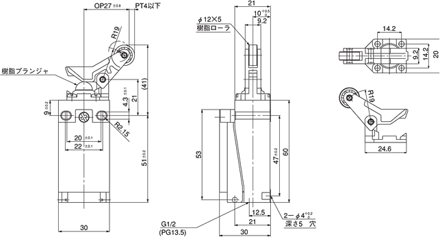 DLミニリミットスイッチ(AZD1)_(終了品)