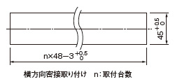 連続取り付け時