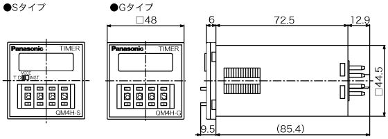 QM4Hデジタルタイマ(DIN□48)_(終了品)