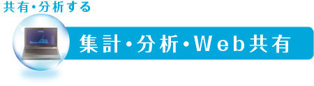 [共有・分析する] 集計・分析・Web共有