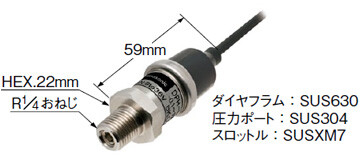 ステンレスの小型ボディ