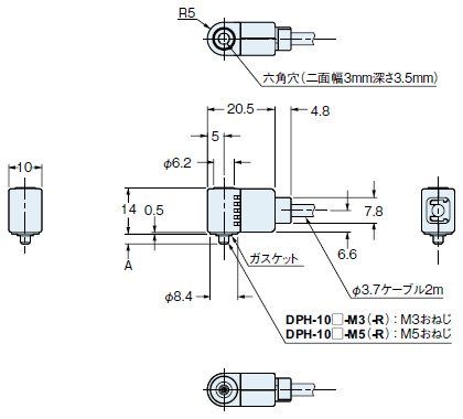 DPH-10□-M3(-R)　DPH-10□-M5(-R)