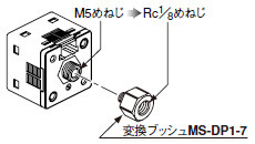 ショートポートタイプDP-10□-M用変換ブッシュ