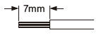 電線加工寸法は、7mmにしてください。
