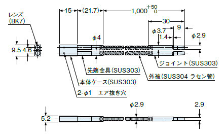 画像：FD-KZ50V寸法図