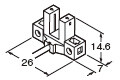 アンプ内蔵・コの字型マイクロフォトセンサ[小型・ケーブル式] PM-45