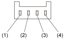 NPN出力タイプ　端子配列図