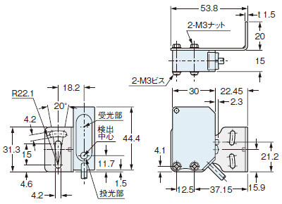 背面方向装着図