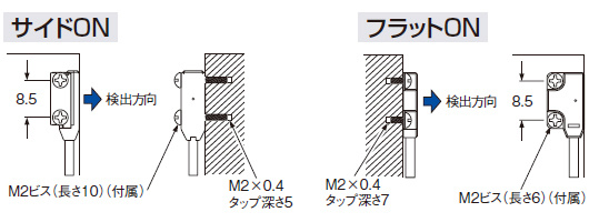 取り付け部にタップを切る場合