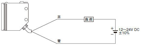 接続図 透過型・受光器、ミラー反射型、拡散反射型