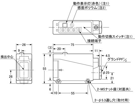 端子式ビームセンサ VF2(終了品)