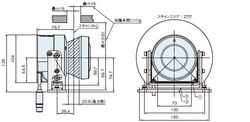 S32B-3011EAS07 取付金具1A装着図