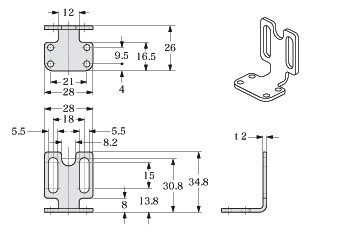 SF1-N/NA40用互換取付金具(別売)