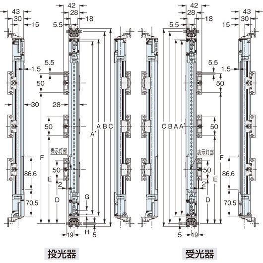 SF4B-□<V2> 背面取り付け