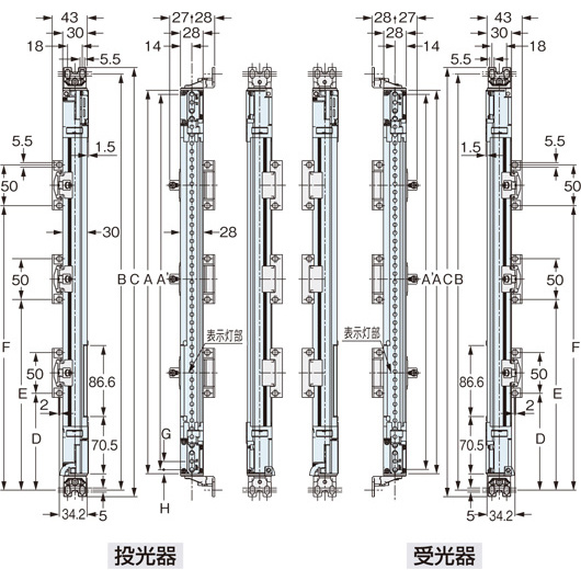 SF4B-□<V2> 側面取り付け