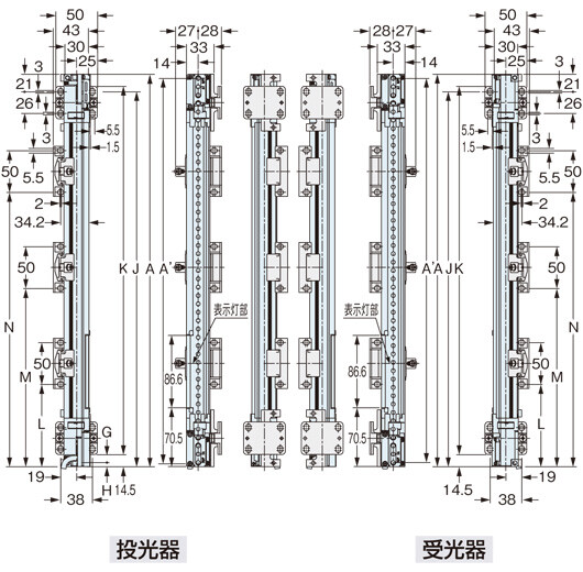 SF4B-□<V2> 側面取り付け