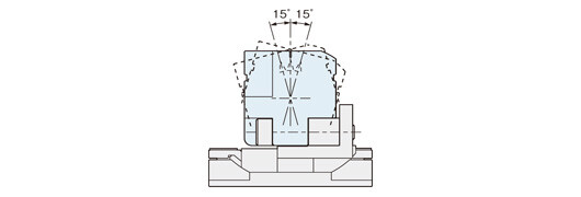 取り付け調整範囲