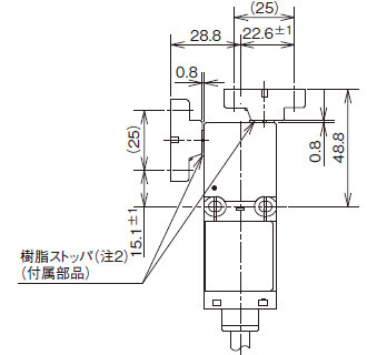 水平／垂直可動タイプアクチュエータ(SG-K13／SG-K14)使用時