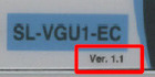 バージョン Ver. 1.1 表記
