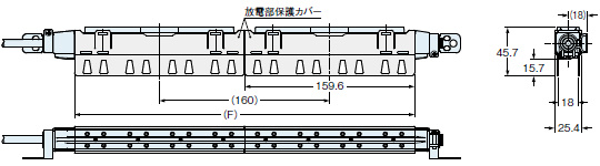 放電部保護カバーER-XACVR装着図