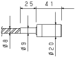 レンズ付A、Bレンズの場合・ファイバーバンドル径 φ3.5mm