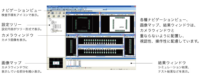 高操作性をコンセプトにした画面構成で設定作業の効率化を実現します。