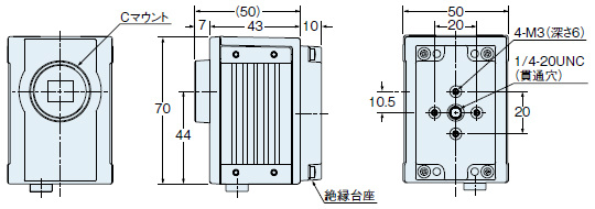 絶縁台座　背面装着図