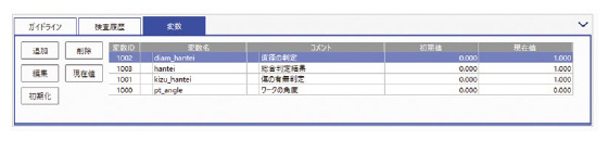 変数一覧表示