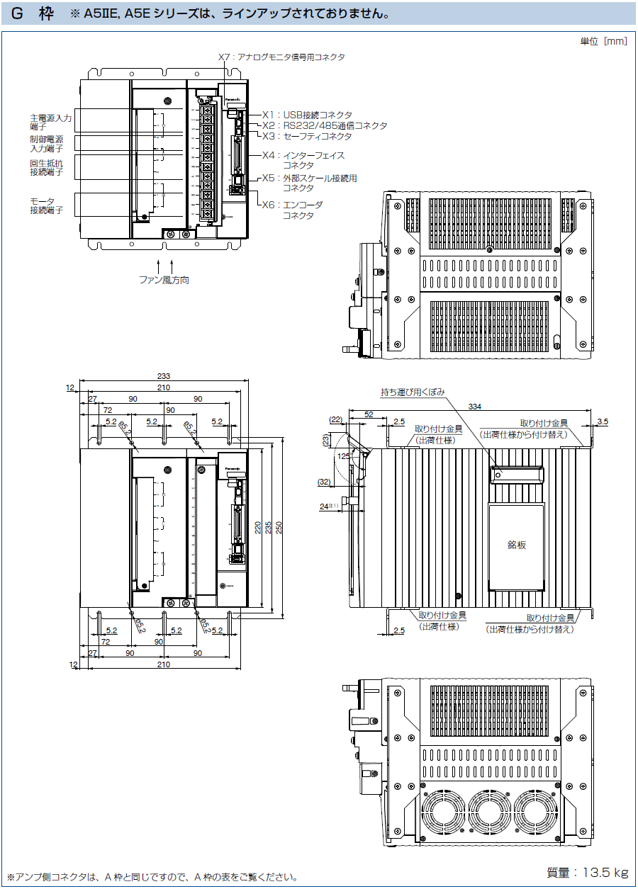 MINAS A5ファミリー(終了品)